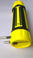 Kuber Industries 2 Piece Hi Power Dual Mode LED Rechargeable Mini Portable Packet Torch Light Flashlight (Yellow)-CTKTC22968