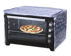 Heart Home PVC 3D Printed Microwave Oven Cover,30 LTR. (Grey)-HS43HEARTH26007