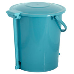 Heart Home 3 Pieces Plastic Dustbin Garbage Bin with Handle, 10 Liters (Blue, Red & Green) - (CTHH016402)