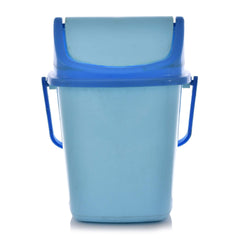 Heart Home Pluto Plastic Swing Printed Garbage Waste Dustbin for Home, Office with Handle, 5 Liters (Blue)- HEART7189