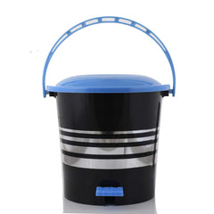 Kuber Industries Plastic Dustbin Garbage Bin with Handle,5 Liters (Blue) -CTKTC037976