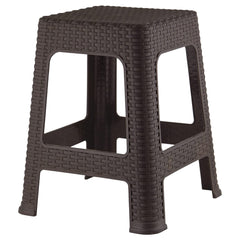 Kuber Industries Heart Home Plastic Sitting Stool for Bedroom, Kitchen, Living Room, Office Use (Brown)-46Hh0520, Standard