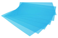 Kuber Industries 6 Pieces PVC Refrigerator/Fridge Multipurpose Drawer Mat Set(Blue)-CTKTC32286