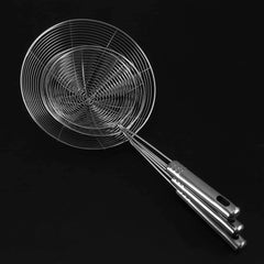 Heart Home Stainless Steel Deep Fry/Mesh Strainer/Jhara/Puri Strainer Set of 3 Pcs (14 & 16 & 18 cm)- HEART7112