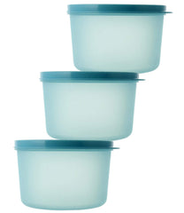 Kuber Industries Plastic 3 Pieces Kitchen Storage Spice Containers, Fridge Container, Food Utility Box, Food Storage Containers Jars 400 Ml (Blue) - (CTLTC043873)