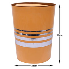 Kuber Industries Plastic Dustbin/Wastebin With Swing Lid, 7 Liter- Pack of 2 (Red & Yellow)-47KM0815