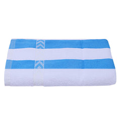 Kuber Industries Cotton 5 Pieces Bath Towel 27" x54” (Blue & White)-CTKTC029746