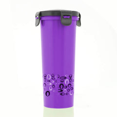 Kuber Industries Virgin Plastic klick Big Glass 2 Piece Tumbler/airtight Container Leakproof Storage with Lid 500ml (Multi) CTKTC034133