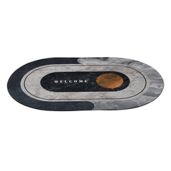 Kuber Industries Doormat|Doormat for Door Entrance|Doormats for Rooms|Doormat for Home|Memory Foam Welcome Doormat|Pack of 2 (White)