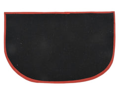 Kuber Industries D Shape Anti-Slip Durable Rubber Door Mat, Welcome Mat for Entryway,Patio,Garage, Outdoor, 21"x14" (Red)-HS40KUBMART23965