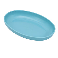 Kuber Industries 3 Pieces Plastic Small Oval Design Snacker Microwave Safe Bowl Set for Serving Snacks, Food (Multi)-KUBMART11104