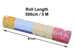 Kuber Industries (5 Mtr Roll) Multipurpose Anti Slip Kitchen Mats for Shelf - Waterproof Trolley Mats for Fridge | Cabinet | Drawer | Bathroom - Washable Shelf Liner Roll for Refrigerator (Multicolor)