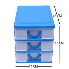 Kuber Industries 3 Layer Storage Drawer, Yellow, 7.87 x 11.8 x 2.75 inches