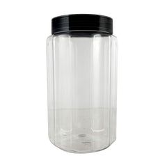 Kuber Industries Opal Plastic Airtight Pet Jar Container Set (Set of 6, 500, 800 ml, Grey)-KUBMART11054