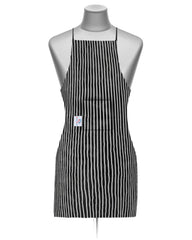 Heart Home Linning Printed Apron with 1 Front Pocket- Pack of 2 (Black & White)-50HH0737