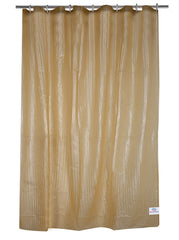 Heart Home 0.20mm Lining Design Stain Resistant, No Odor, Waterproof PVC AC Curtain with Hooks,7 Feet, Pack of 2 (Green)
