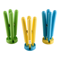 Heart Home Hot Stick Mate|Unbrakable Plastic Hot Plate Stand|Pot Holder for Protect Floor & Table from Heat Damage|Scratches|Pack of 3 (Assorted)
