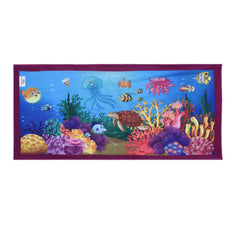 Heart Home Kids Bath Towel|Soft Cotton & Sides Stitched Baby Towel|Super Absorbent Ocean & Aquarium Print Towel for Infants,Pack of 2 (Multicolor)