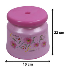 Heart Home Premium Plastic Stool - Strong Support Stool for Bathroom/Kids Potty Training/Multipurpose (Pink) (F_26_HEARTH016935)