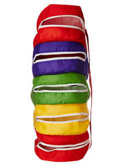 Kuber Industries Hanging 5-Tier Cotton Slippers, Shoes, Sandels Cover/Organizer for Men, Women, Kids (Multicolour)