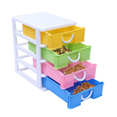Kuber Industries 4 Layer Storage Drawer, Multicolour, Standard, 5.51 x 7.08 x 7.87 inches