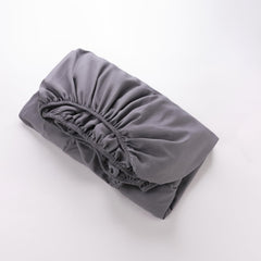 Kuber Industries Double Bed Mattress ProtectorBed Protecter With Elastic "180x200" CM (Dark Grey)