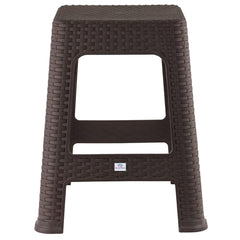 Kuber Industries Heart Home Plastic Sitting Stool for Bedroom, Kitchen, Living Room, Office Use (Brown)-46Hh0520, Standard
