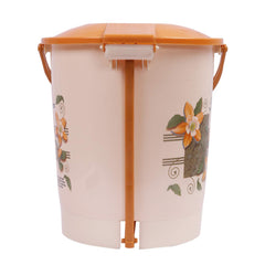 Kuber Industries Virgin Plastic Dustbin Garbage Bin with Handle, 10 LTR (Cream) -CTLTC12510