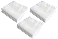 Kuber Industries 100% Cotton Premium Collection Handkerchiefs Hanky for Men, Set of 9 (White)