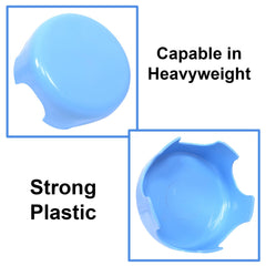 Heart Home Bathroom Stool | Plastic Bathroom Stool for Bathing | Bathroom Stool for Senior Citizen | Patla for Toilet | Sumo Stool | Sky Blue