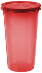 Kuber Industries Virgin Plastic Everday Small Glass 4 Piece Tumbler/airtight Container Leakproof Storage with Lid 350ml (Multi) CTKTC034171
