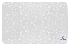 Kuber Industries Diamond Design 3 Pieces PVC Refrigerator/Fridge Multipurpose Drawer Mat Set (White)