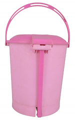 Heart Home Virgin Plastic Dustbin Bucket/Garbage Bin (Multi) Set of 1 Pc CTHH19011