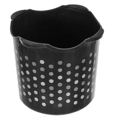Heart Home Comfy Stool Dot Printed Anti-Slip Plastic Stool for Bathroom, Kitchen, Bedroom, Toy Room and Living Room- Pack of 2 (Black & Grey)-46HH0160