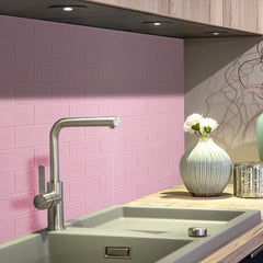 Kuber Industries Foam Brick Pattern 3D Wallpaper for Walls | Soft PE Foam | Easy to Peel, Stick & Remove DIY Wallpaper | Suitable on All Walls | Pack of 5 Sheets, 70 cm X 77 cm