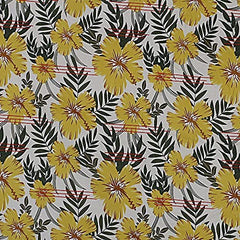 Kuber Industries Fitted Double Bedsheet|Elastic 130 GSM Polycotton King Printed Double Bedsheet with 2 Pillow Covers, 90x37 Inch (Yellow)