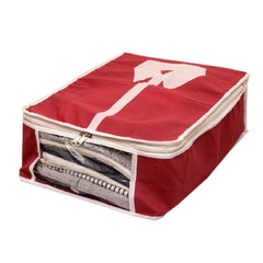 Heart Home Non Woven Shirt Cover Set of 3 Pcs,Maroon CTHH11848,Standard