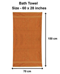 Kuber Industries Cotton Bath Towel Super Soft, Fluffy, and Absorbent, Perfect for Daily Use 100% Cotton Towels, 500 GSM (Brown)