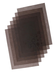 Kuber Industries 6 Pieces PVC Dining Table Place Mats (Brown) 13"x19"-CTKTC3430,Circle Design