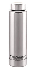 Heart Home Stainless Steel Fridge Water Bottle/Refrigerator Bottle/Thunder, 1000 ML (Silver)