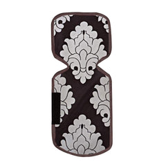 Kuber Industries Flower Design 3 Pieces PVC Fridge Mats and 1 Piece Fridge Top Cover (Brown) CTKTC34076,Standard