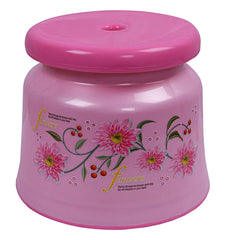 Heart Home Premium Plastic Stool - Strong Support Stool for Bathroom/Kids Potty Training/Multipurpose (Pink) (F_26_HEARTH016935)