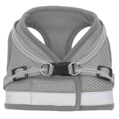 Urbane Home Reflective Dog Harness With Adjustable Leash|Breathable Polyester Mesh Fabric |Large Size|HT-844|Comfortable No-Pull Grip|Quick Release Buckles|Easy On - Easy Off Harness|Grey
