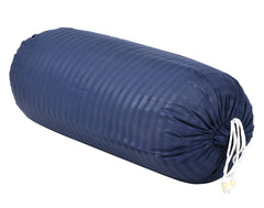 Kuber Industries Linning Design Soft & Luxurious Decorative Cotton Bolster Cover- Set of 2, 16"x32" (Blue)-44KM0160