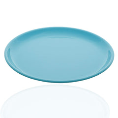 Kuber Industries 6 Pieces Unbreakable Round Plastic Microwave Safe Dinner Plates (Green) - CTGTC34609