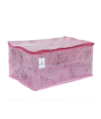 Kuber Industries 3 Piece PVC Saree Cover Set, Pink