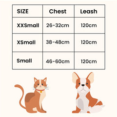 Kuber Industries Small Dog/Cat Chest Harness with Nylon Leash I No Pull, Soft Padded and Breathable Pet Vest I Adjustable, Reflective I Easy Control Pet Chest Belt I (XX-Small,Blue)