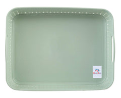 Heart Home Q-3, 4 Unbreakable 4 Pieces Plastic Multipurpose Small & Large Size Net Storage Basket for Office, Kitchen, Bathroom with Handle, Multi-HEART10316