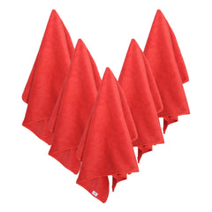 Heart Home Cleaning Cloths|Microfiber Highly Absorbent Wash Towels for Kitchen,Car,Window,24 x 16 Inch,Pack of 5 (Assorted)