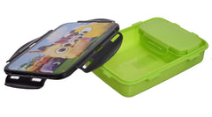 Kuber Industries Model-501 Unbreakable Plastic Large Airtight Leakproof Lunch Box/Tiffin (Green)-KUBMART1317